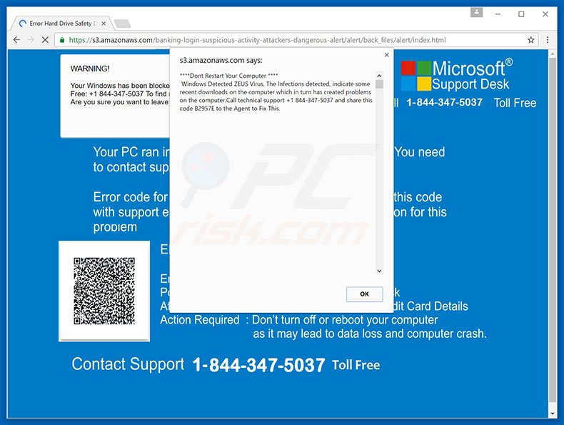 Internet Security Damaged pop-up 2