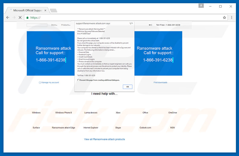 Ransomware Attack Warning Alert adware