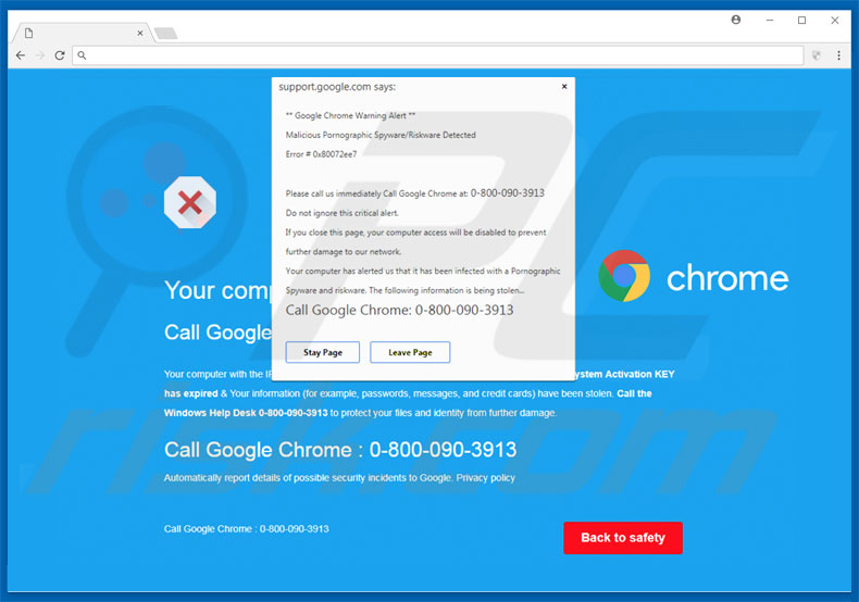 Wie Man Google Chrome Warning Alert Schwindel Deinstalliert