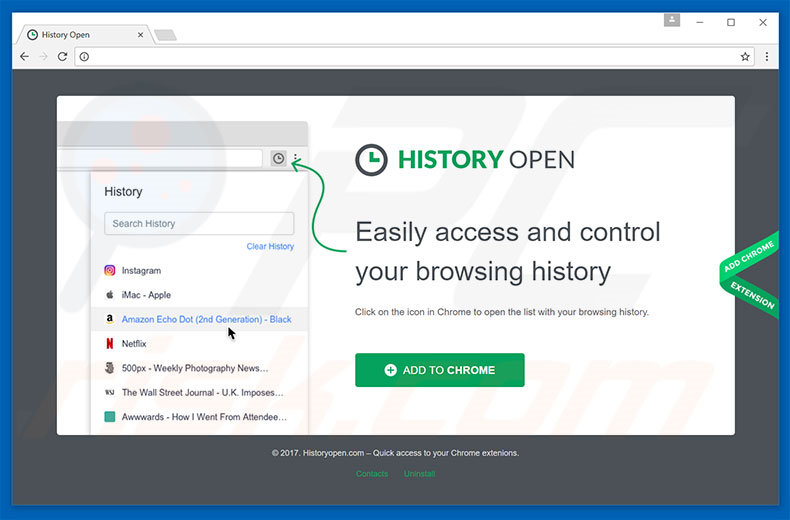 History Open adware