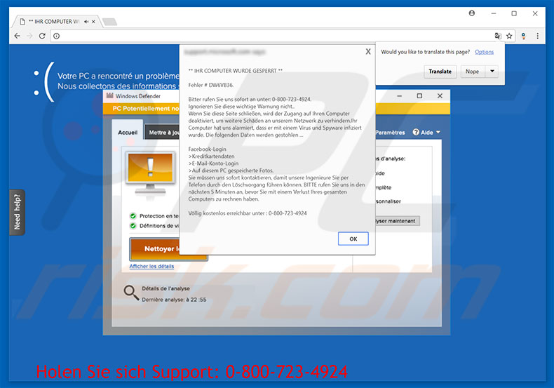 IHR COMPUTER WURDE GESPERRT adware