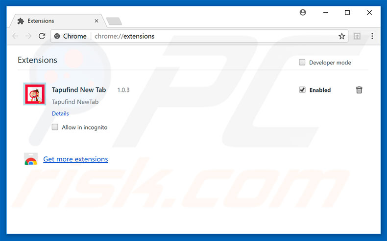 Removing FileRepMalware ads from Google Chrome step 2