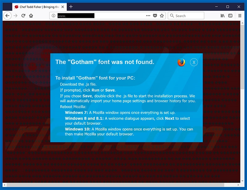 The Gotham Font Was Not Found Mozilla Firefox Step 2