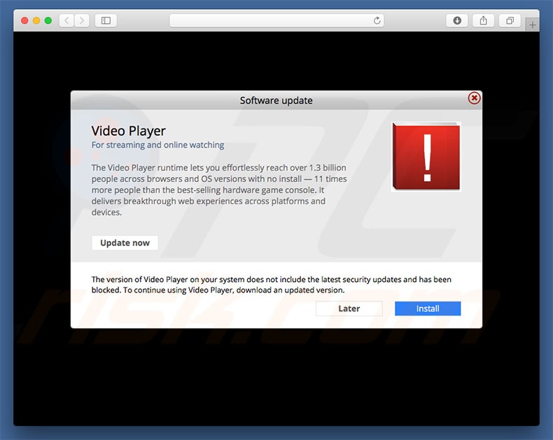 Website distributing Mac Cryptominer Virus