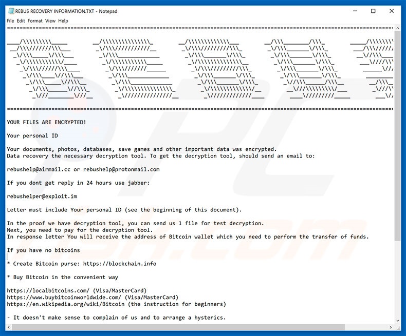 REBUS decrypt instructions