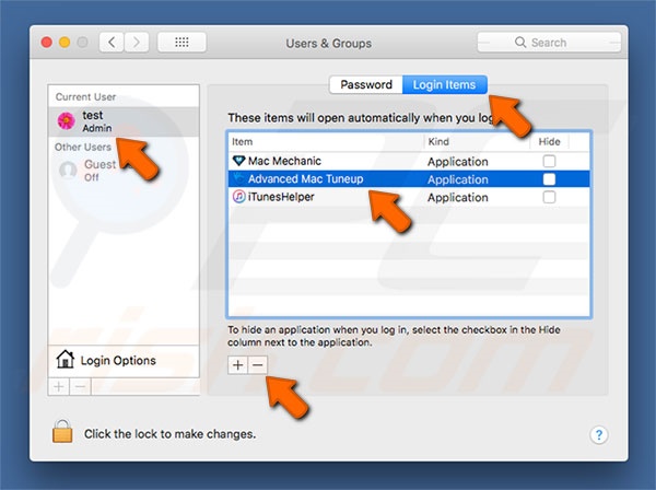 Advanced Mac Tuneup PUP system preferences
