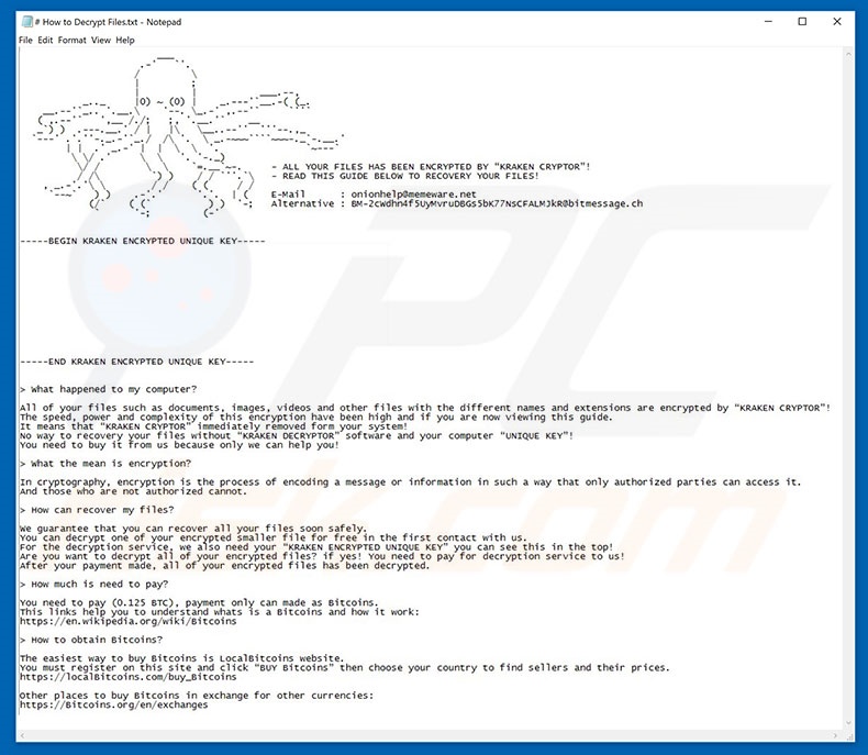 Kraken Cryptor decrypt instructions