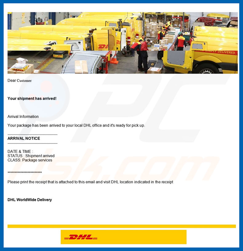 DHL Express E-Mail-Virus Malware