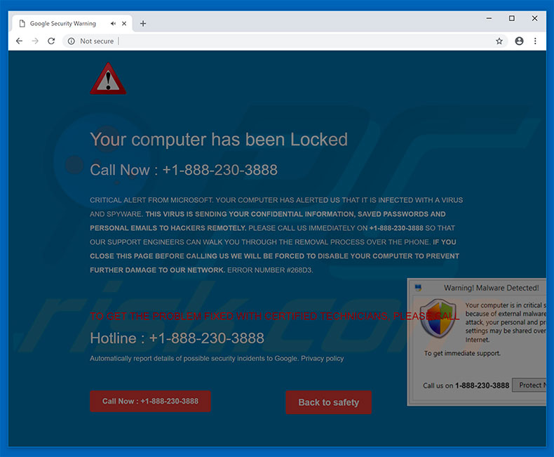 Virus Is Sending Your Information To Hackers website