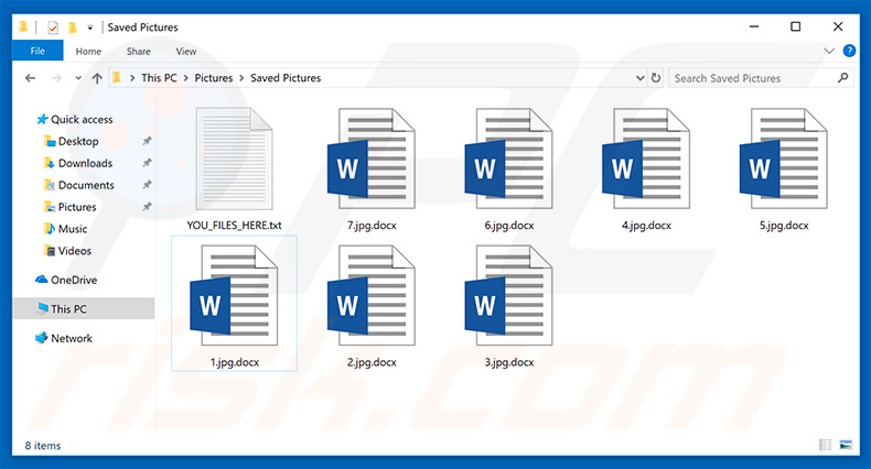 Files encrypted by Docx