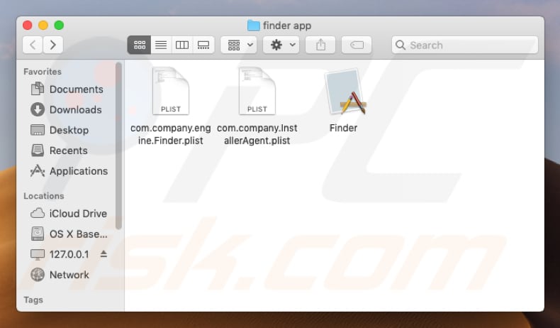 Finder.app adware files