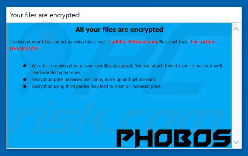 Phobos decrypt instructions