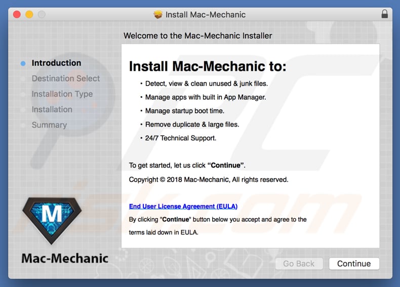 mac-mechanic App Installationsprogramm