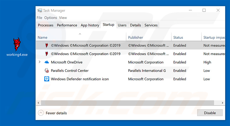 Imminent Monitor RAT executable and process in Task Manager