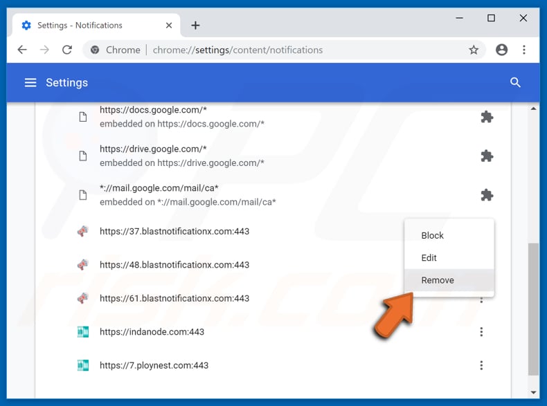Pop-up-Benachrichtigungen im Google Chrome Internetbrowser deaktivieren