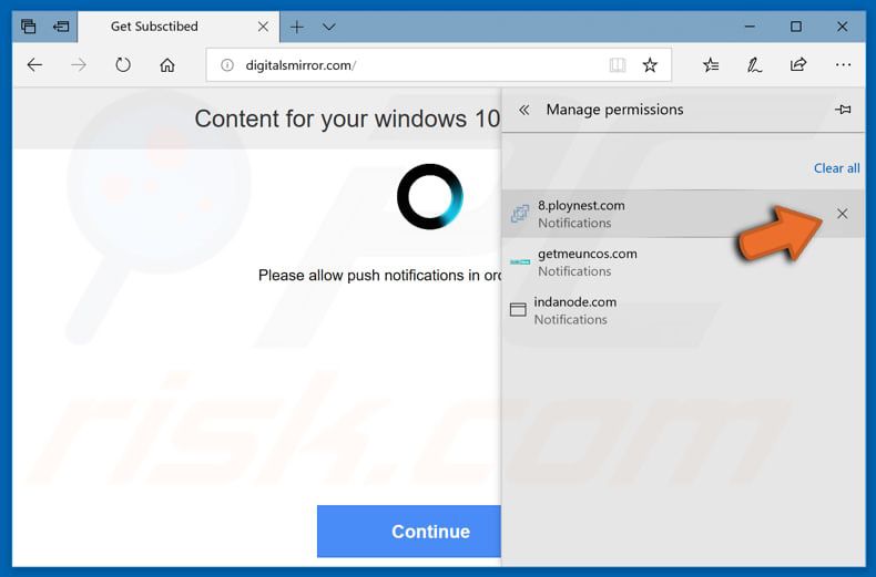 Pop-up' Benachrichtigungen im Microsoft Edge Internetbrowser deaktivieren