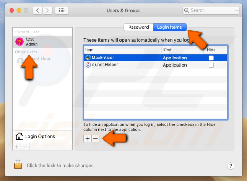 MacEntizer PUA system preferences