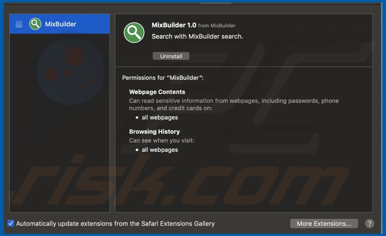 MixBuilder adware