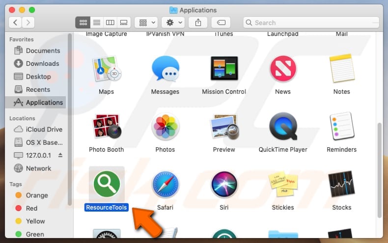 resourcetools app in applications folder