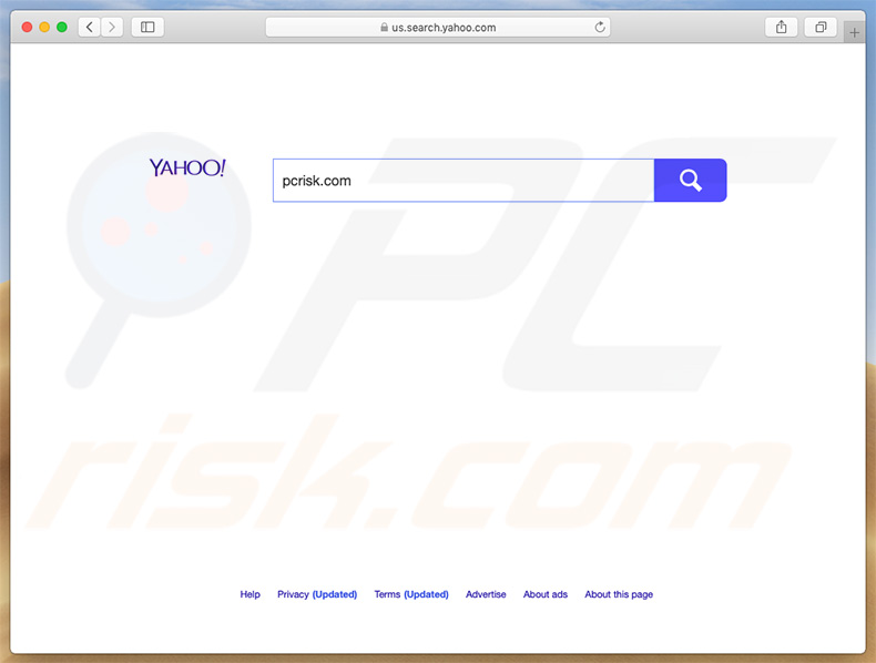 Top Results causing redirects to Yahoo search engine