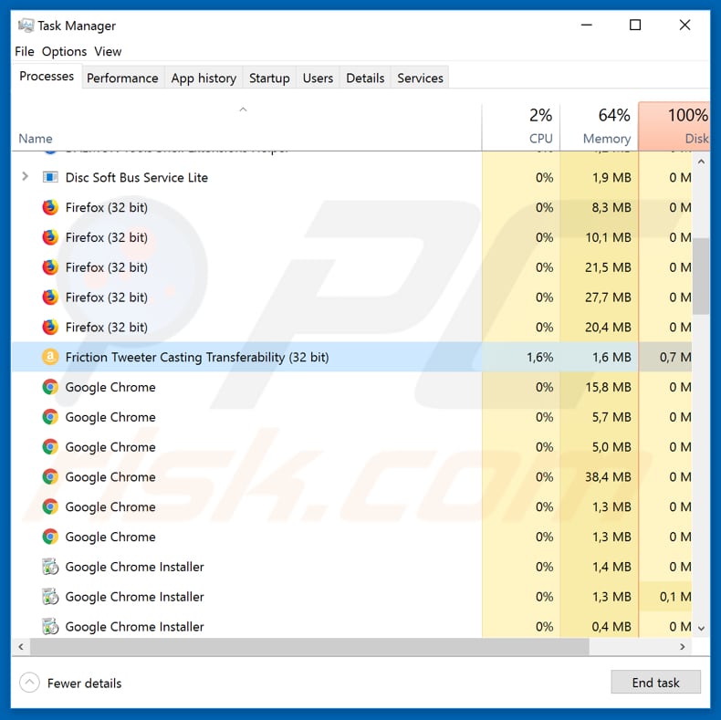 GermanWiper process in Task Manager