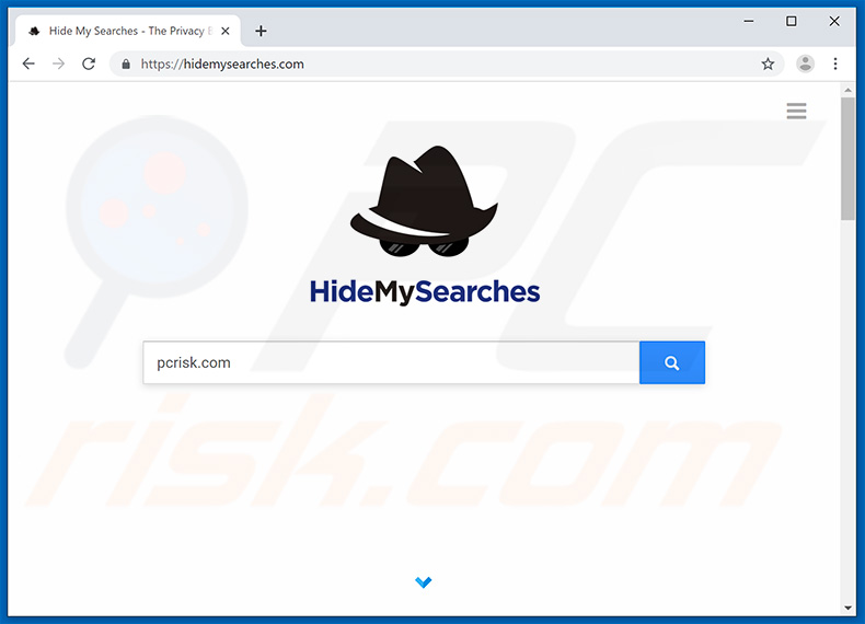 hidemysearches.com browser hijacker
