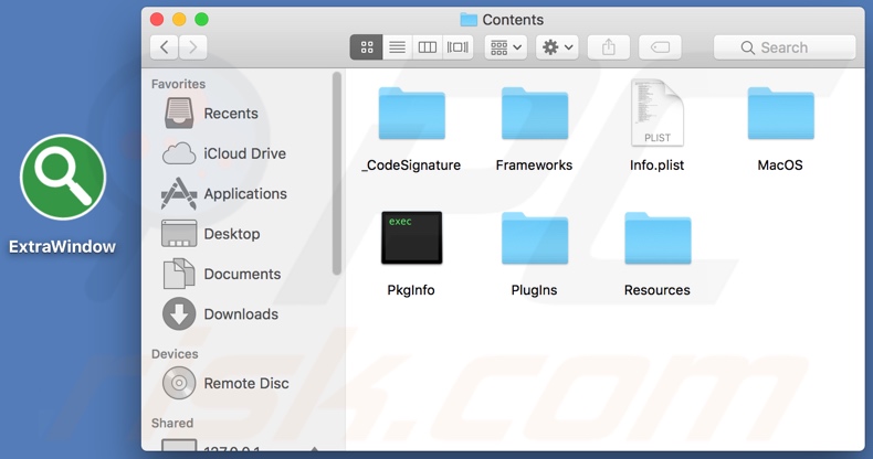 ExtraWindow install folder