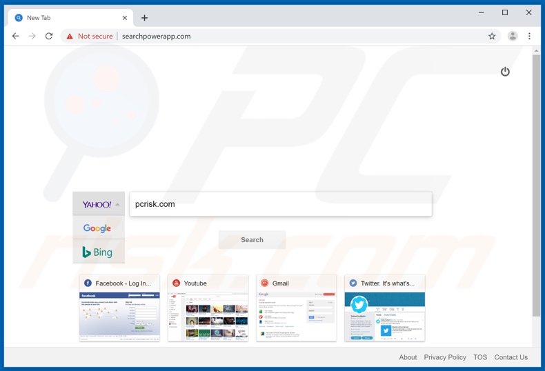 searchpowerapp.com browser hijacker