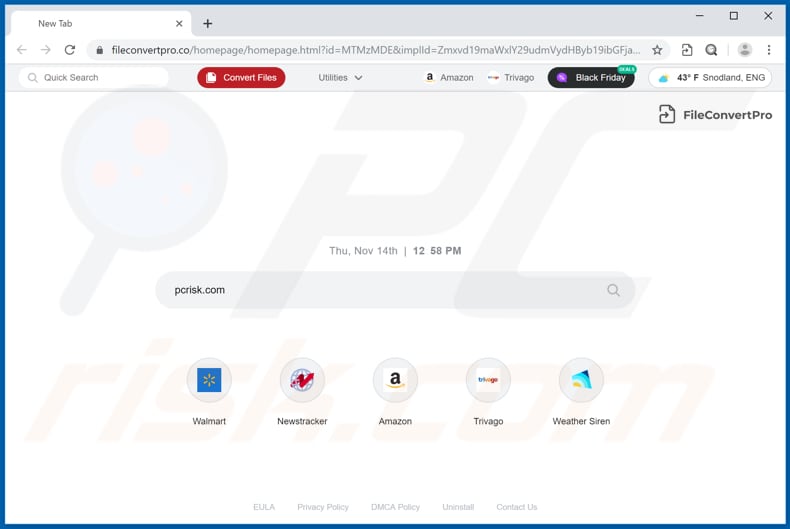 fileconvertpro.co browser hijacker