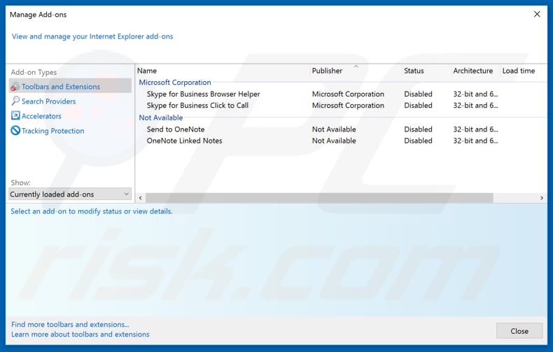 Removing ourflightsearch.com related Internet Explorer extensions