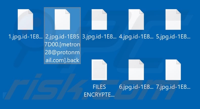 Von Back Ransomware verschlüsselte Dateien (.back Erweiterung)