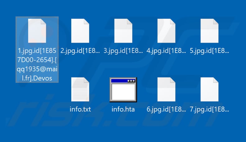 Files encrypted by Devos ransomware (.Devos extension)