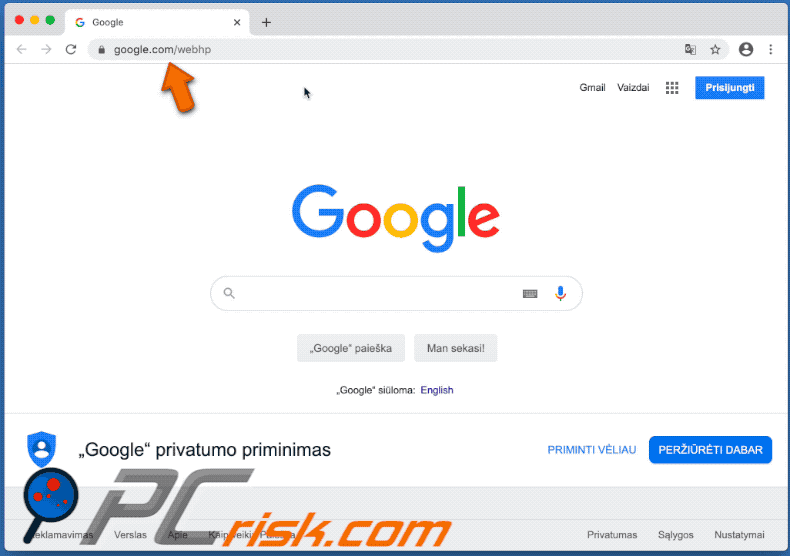 hecktasit.club browser hijacker on a Mac computer