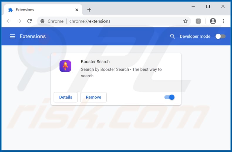 Removing feed.boostersearch.com related Google Chrome extensions