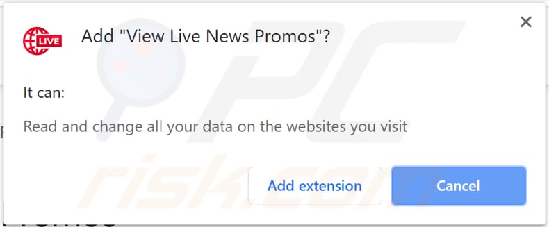 view live news promos adware asks for a permission to be installed