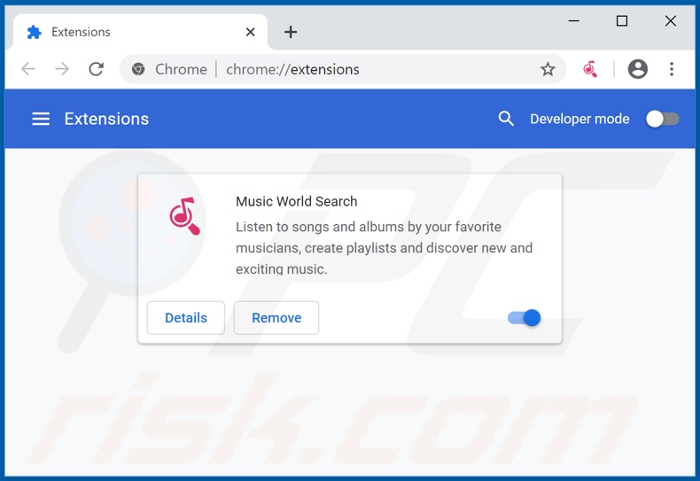 Removing world-search.net related Google Chrome extensions