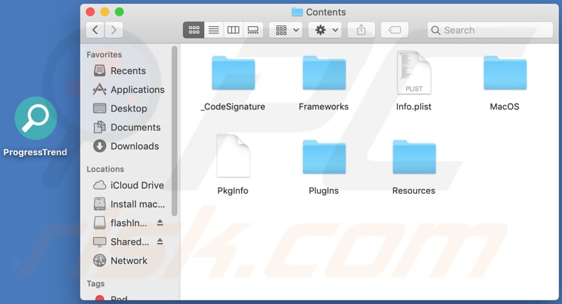 progresstrend adware contents folder