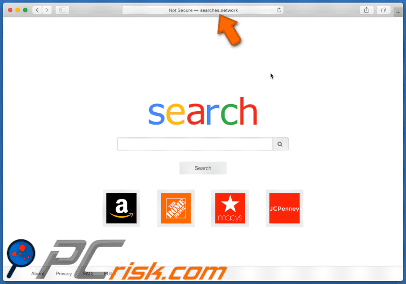 searches.network redirects to webcrawler.com