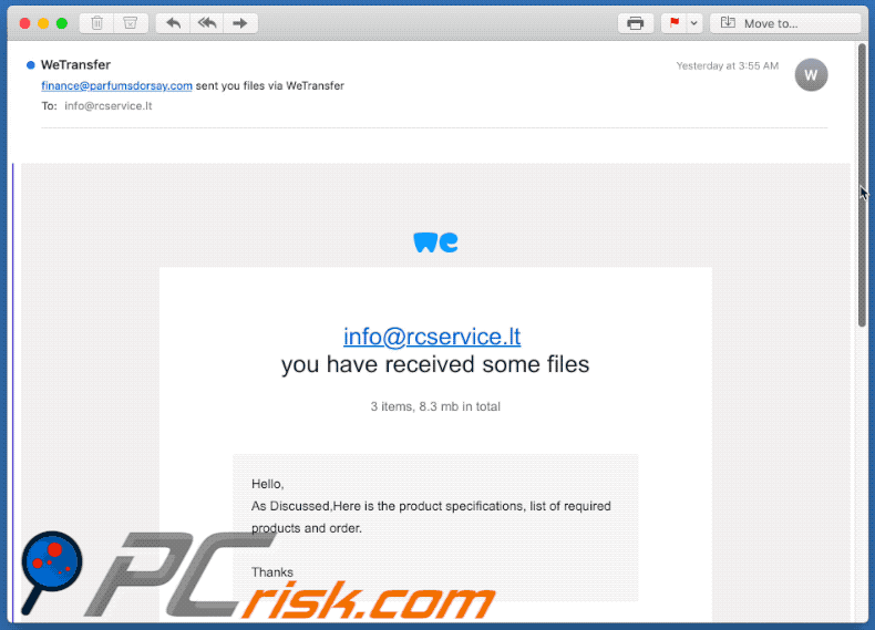 Spam-E-Mail für Phishing Zwecke
