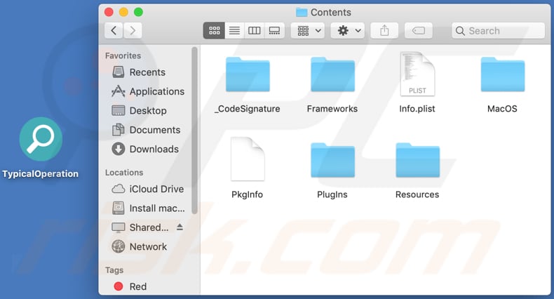 typicaloperation adware installation folder