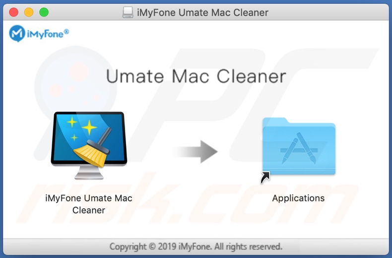 Installation setup of Umate Mac Cleaner PUA