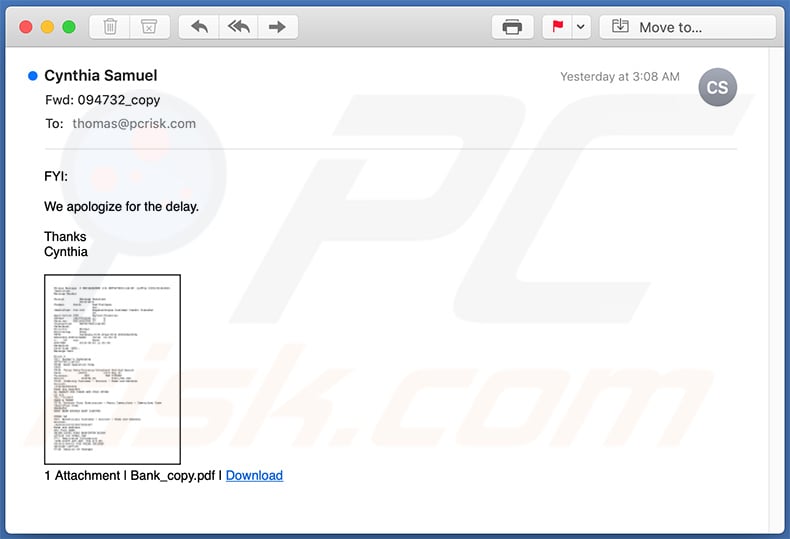 Spam-E-Mail zur Förderung der festivo.fi Phishing-Webseite