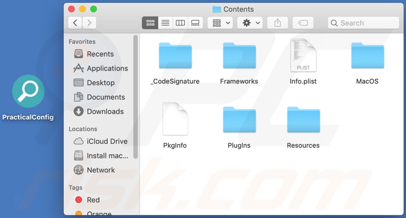 PracticalConfig adware install folder