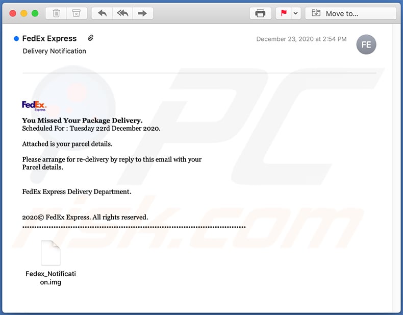 Nach FedEx Express benannte Spam-E-Mail zur Verbreitung von LokiBot Malware