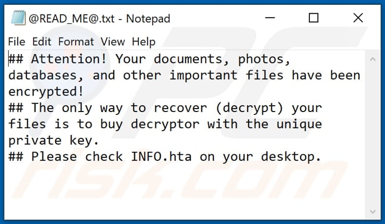 Ufo Ransomware Textdatei (@READ_ME@.txt)