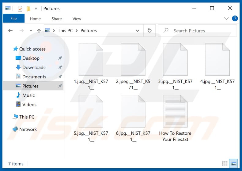 Durch Babuk Locker Ransomware verschlüsselte Dateien (.__NIST_K571__ Erweiterung)