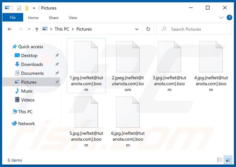 Von Epsilon Ransomware verschlüsselte Dateien (.boom Erweiterung)