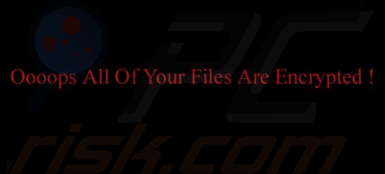 NoCry ransomware Hintergrundbild