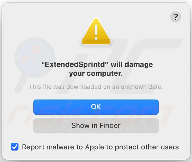 ExtendedSprint Adware Warn-Pop-up