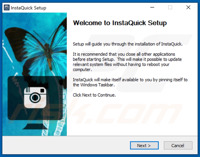 InstaQuick Adware Installationsprogramm